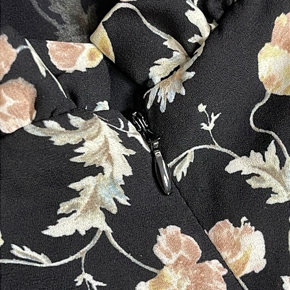 CECE Womens Black Printed Spaghetti Strap Straight leg Jumpsuit Size 10 - Picture 9 of 13